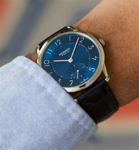 slim d hermes blue|slim Hermes watch review.